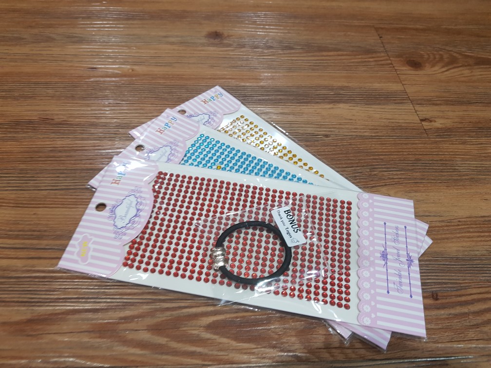 Kristal Bulat Sticker Timbul Manik Aksesoris Hp Crystal Deco Swarovski Warna