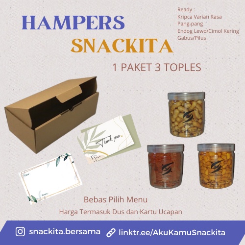 

Hampers Lebaran Snackita 3 Toples