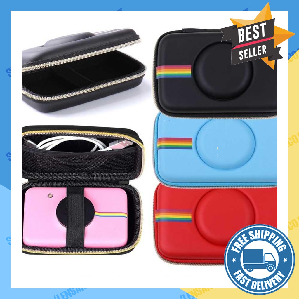 Tas Kamera EVA Case PU Leather Bag for Polaroid Snap Touch - CS089 Berkualitas