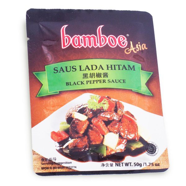 

BAMBOE Asia Saus Lada Hitam Bumbu Instant 50g - Black Pepper Sauce