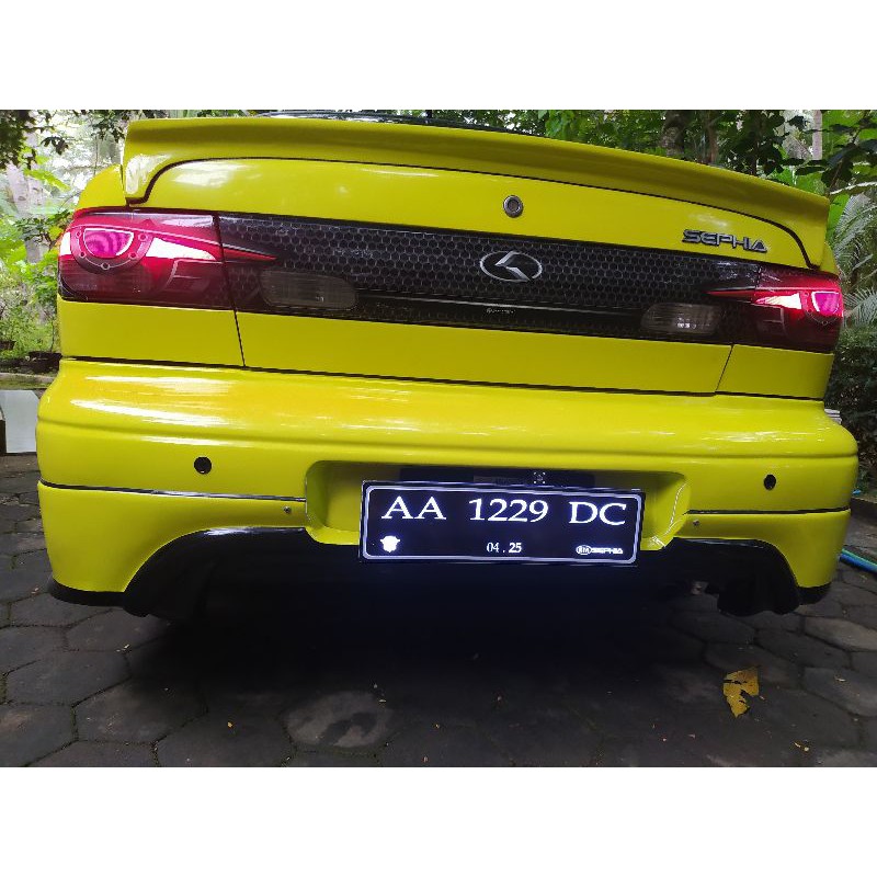 Plat Nomor mobil akrilik nyala