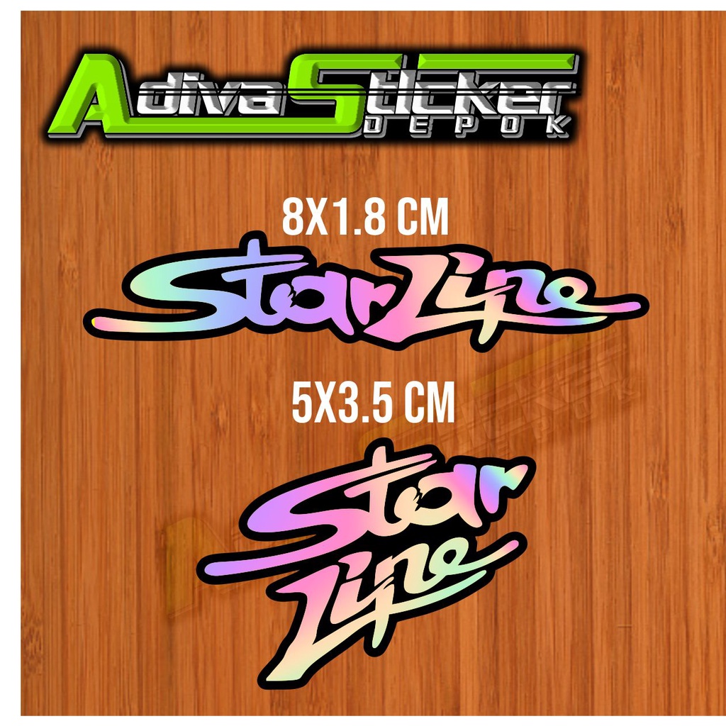 Stiker starline sticker star line