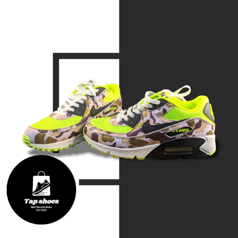 NIKE MEN'S AIR MAX 90 GHOST GREEN DUCK CAMO SECOND ORIGINAL SIZE 43