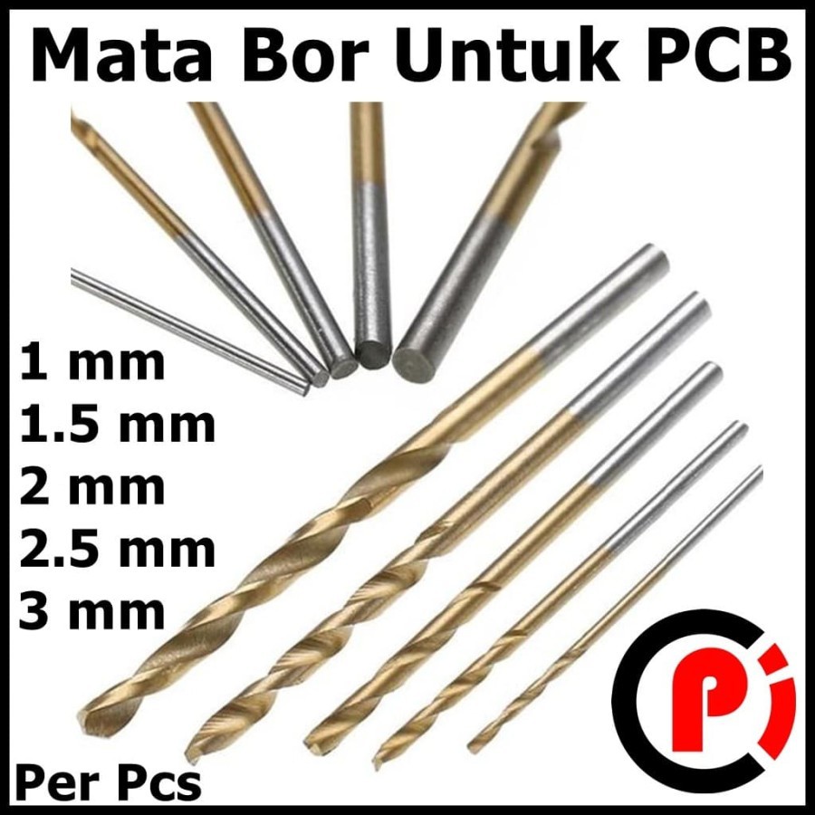 Mata Bor PCB HSS MicroTwist Drill Bits Straight 1 1.5 2 2.5 3 mm