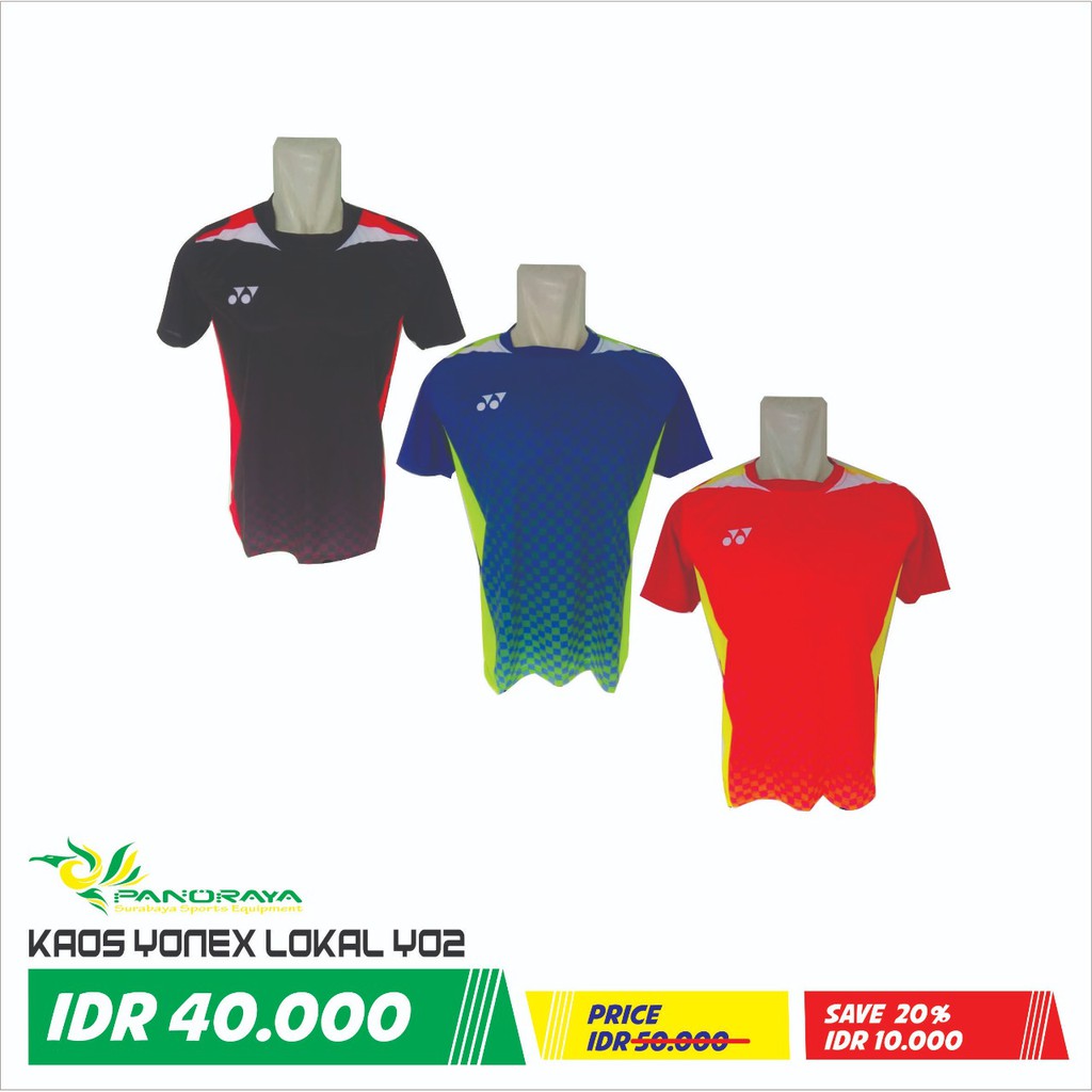 Baju Badminton Bulutangkis Lokal Yonex Y02