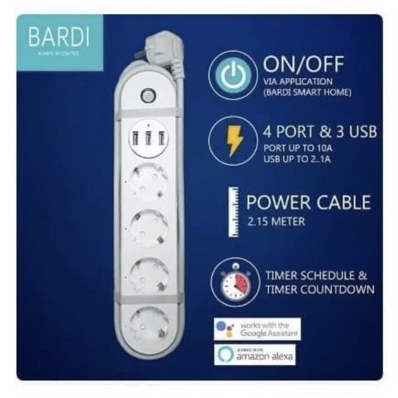 Jual POWER STRIP EXTENSION BARDI COLOKAN SAMBUNGAN EU USB Shopee