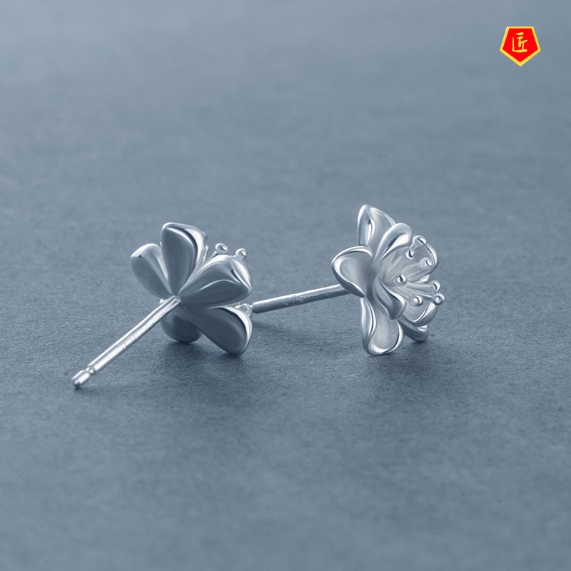 [Ready Stock]Simple Fashion All-Matching Flower Ear Studs