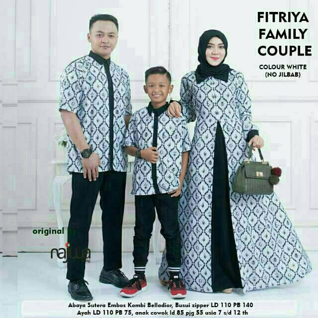 Batik sarimbit Fitriya Couple family bahan sutera