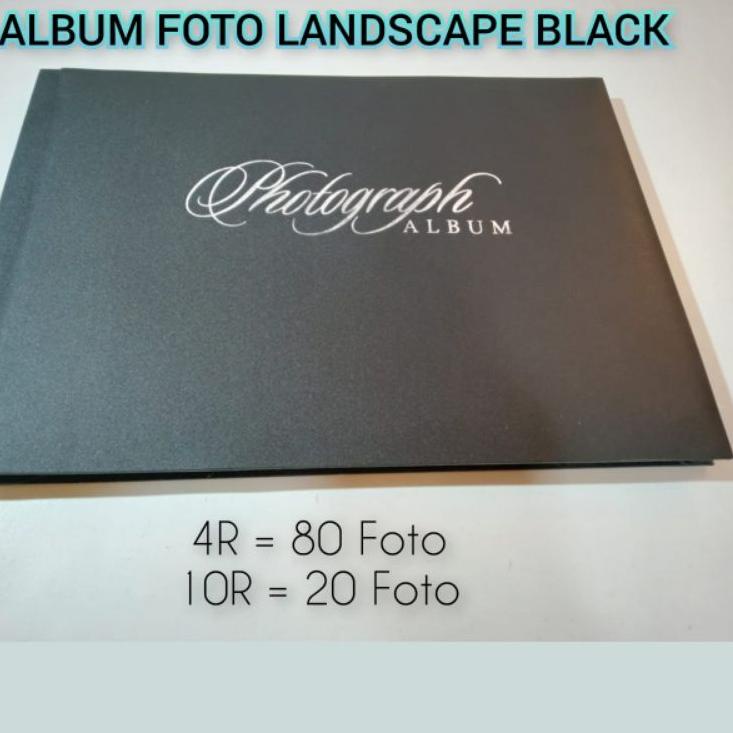 Hot Quality ALBUM FOTO MAGNETIK LANDSCAPE BESAR BLACK