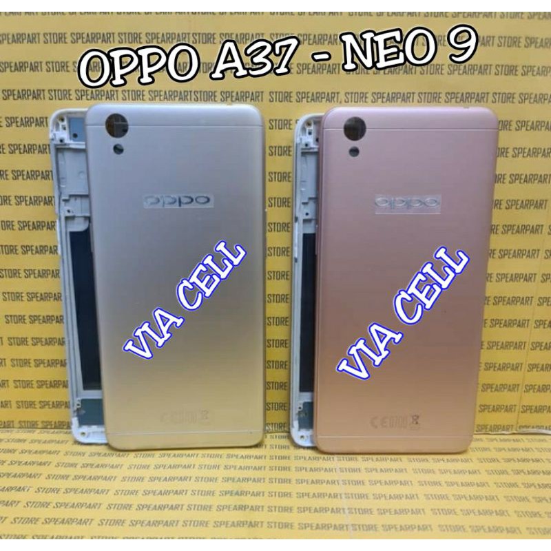 Housing Casing Fullset Oppo Neo 9 A37 A37f Original Full Backdoor plus frame Lcd Tulang Mesin
