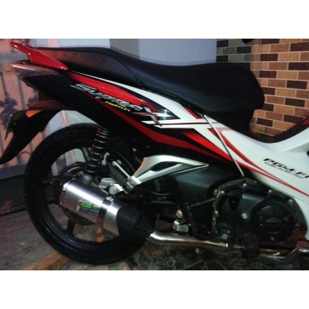Knalpot Racing NOB1 Neo SS Dualsound untuk type motor bebek (supra, Jupiter z, Blade, smash, dll)