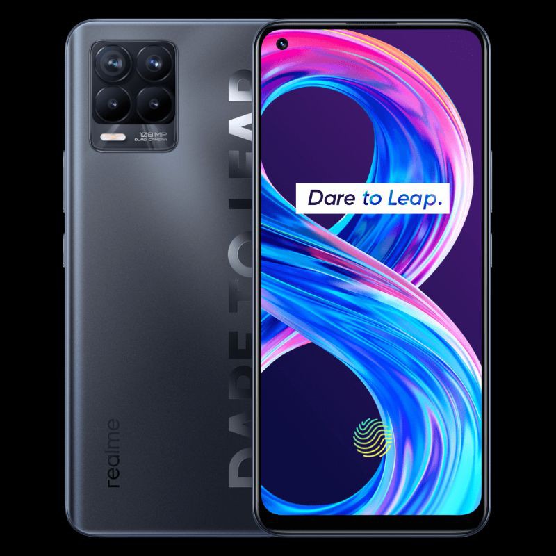 HP BARU REALME 8i | 8pro Camera 108MP Display Super Amoled ORIGINAL TERBARU GARANSI RESMI INDONESIA-Realme 8 8/128 BLACK