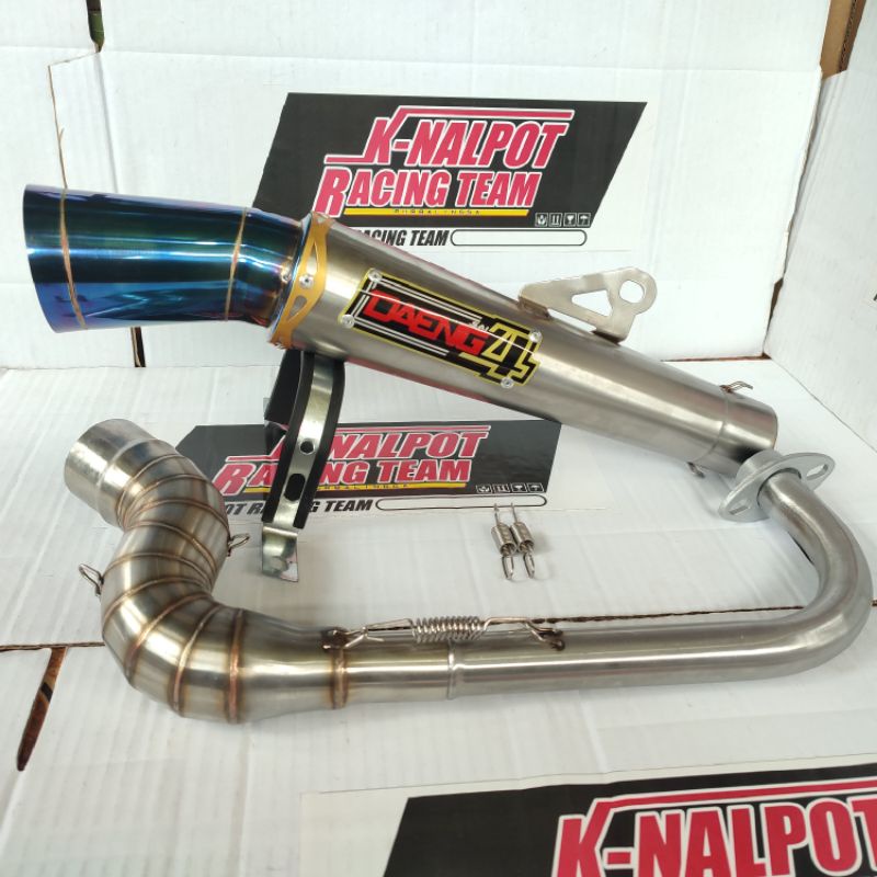 Knalpot Racing Daeng 4 Model Cobra Mio Sporty / Smile Cobra