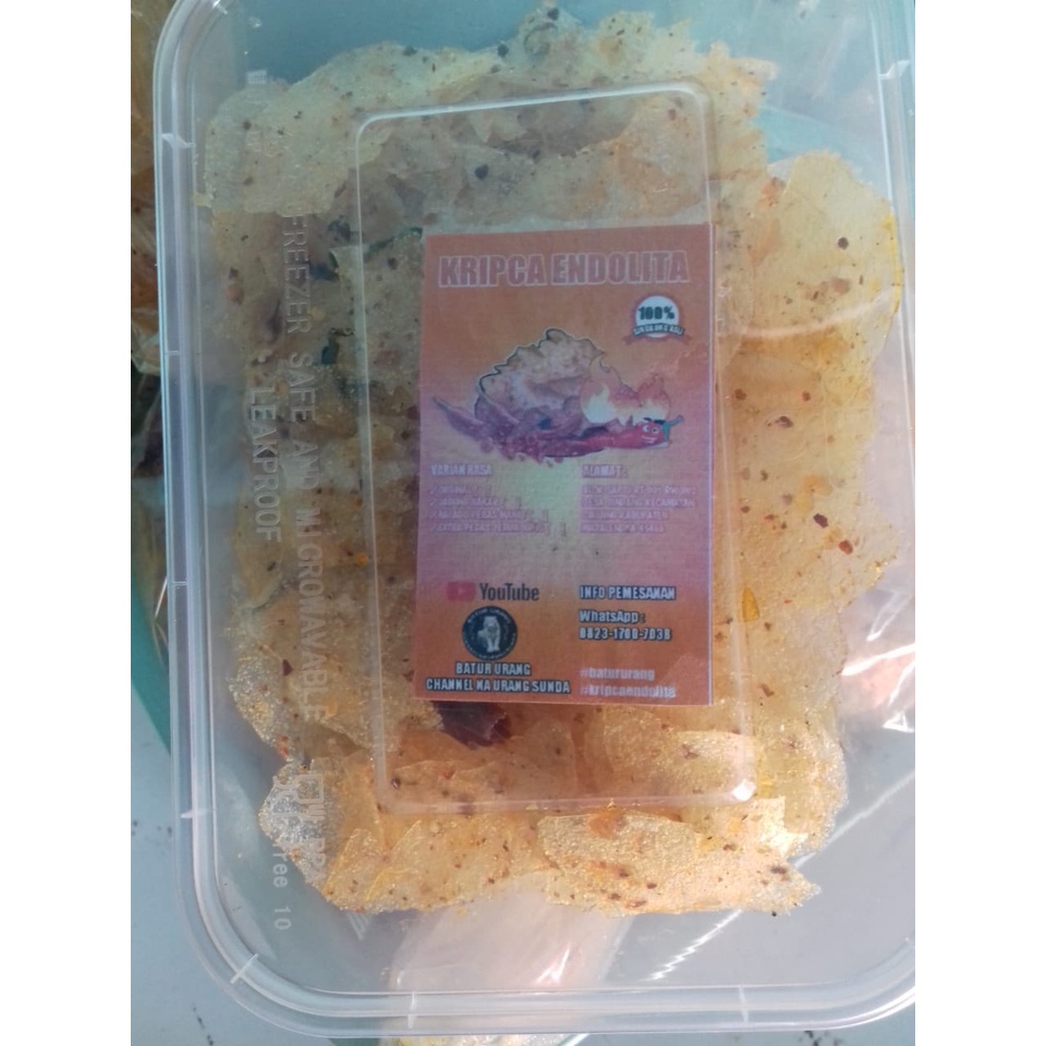 

Keripik Kaca Endolita Extra Pedas