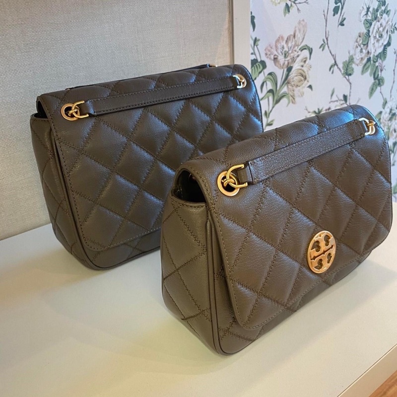 tory burch tb willa small and medium volcanic stone convertible shoulder bag