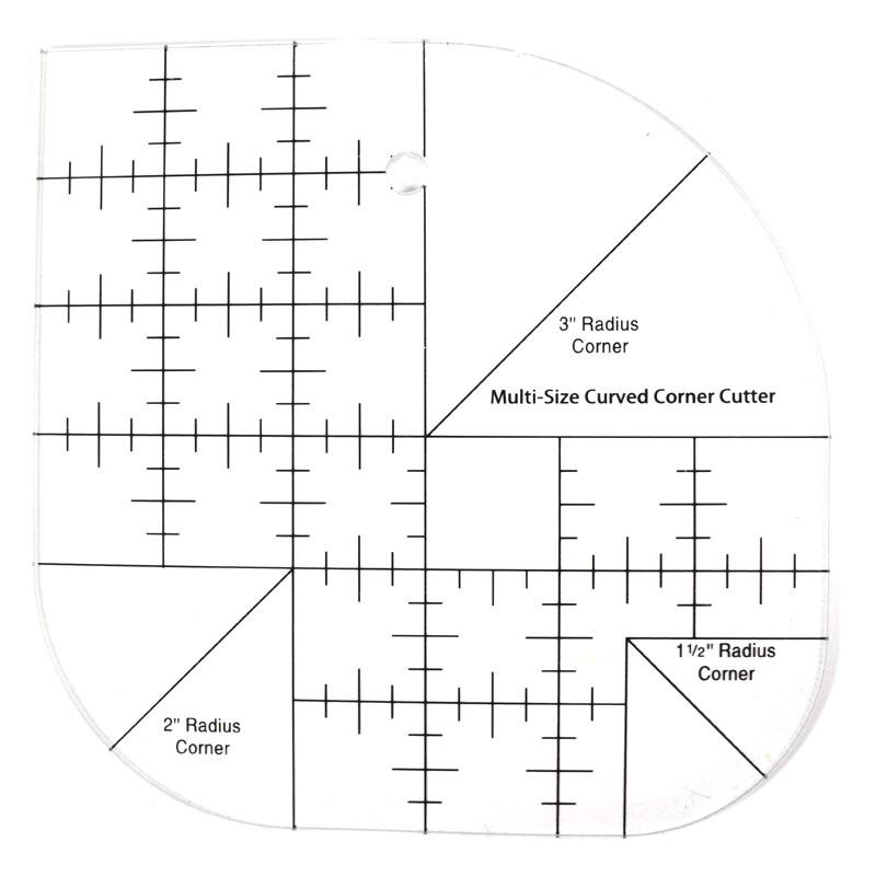 

Penggaris Jahit - Penggaris Quilting Patchwork Multisized Curved Corner Cutter Best Seller