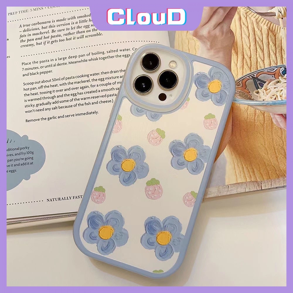 Casing Realme C53 C31 C21Y C15 C20 5i 8 7i 7 C17 6i 8Pro 5 5S C11 C20A C35 Narzo 20Pro 50A Prime C3 3D Relief Lukisan Minyak Flower Lover Tpu Lembut Shockproof Floral Back Phone Case