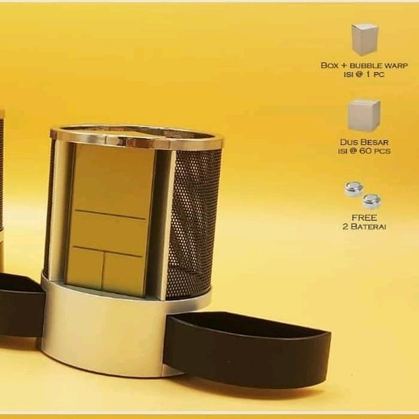 

Pen Holder Kelender Digital Tempat pulpen Jam Meja Promosi Jam Meja Digital Berkualitas