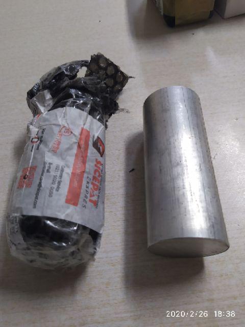 As Aluminium Dia. 2 Inch ( 50.8 Mm ) Alumunium Round Bar Assental T6061 Type 6061 Bukan Dural Pejal