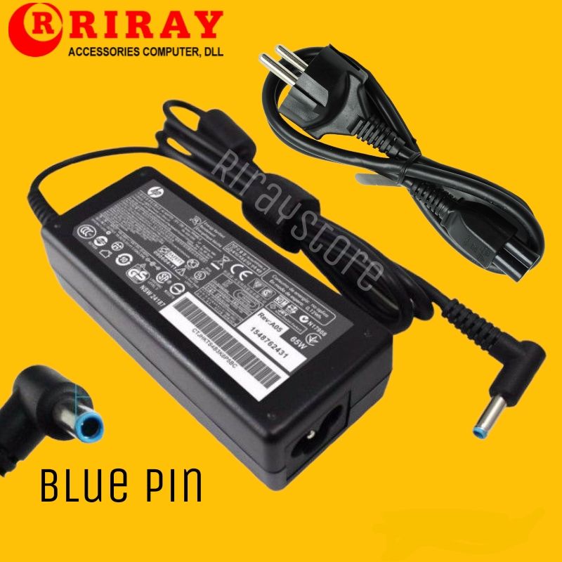 Charger Casan Laptop HP 19.5V 2.31A 4MM Blue Pin