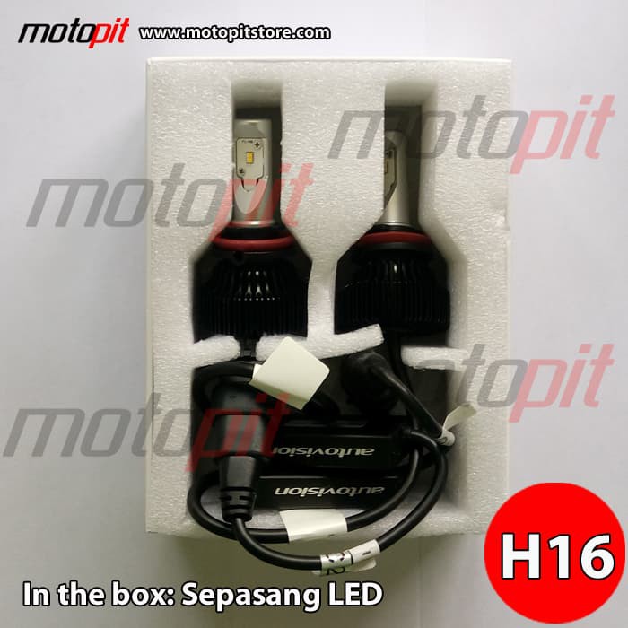 Hot Promo Autovision LED Foglamp F4 2800K H16 Lampu Kabut Kuning Pekat