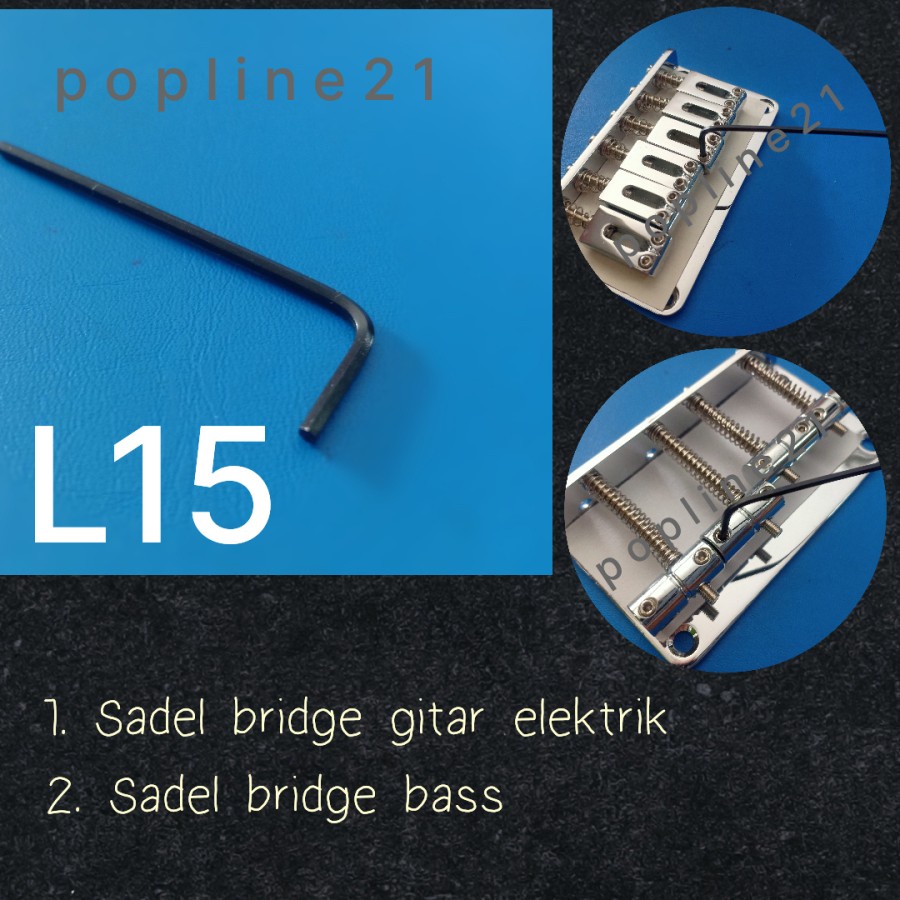 Kunci L untuk Tremolo Up-down Gitar Elektrik Locking Nut Sadel Bridge