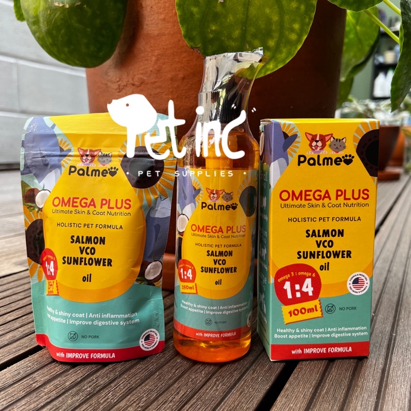 Palmeo omega plus ultimate skin and coat nutrition untuk anjing dan kucing