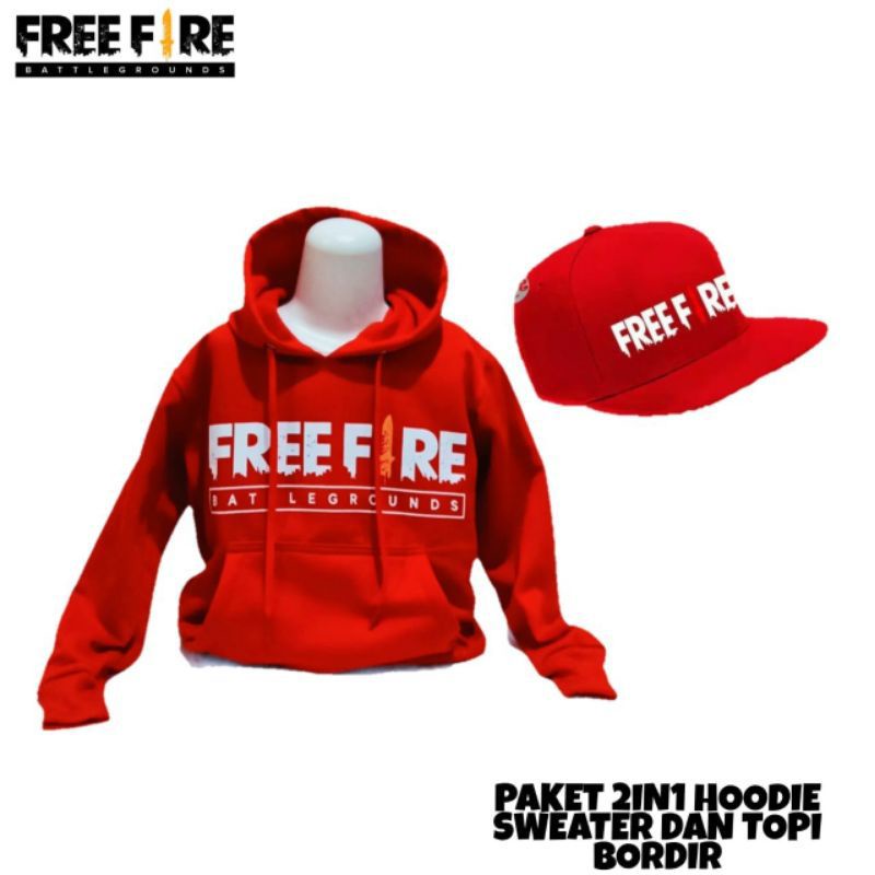 SWEATER HOODIE ANAK FREE FIRE - SWEATER ANAK