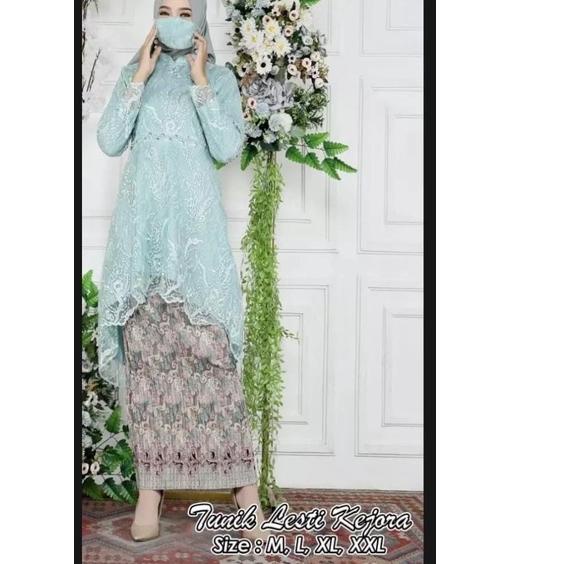 CODEAa1A9--RR Kebaya Aurora Lesti Mutiara Payet//Setelan Kebaya Lesti Kejora//Kebaya Modern Payet//K