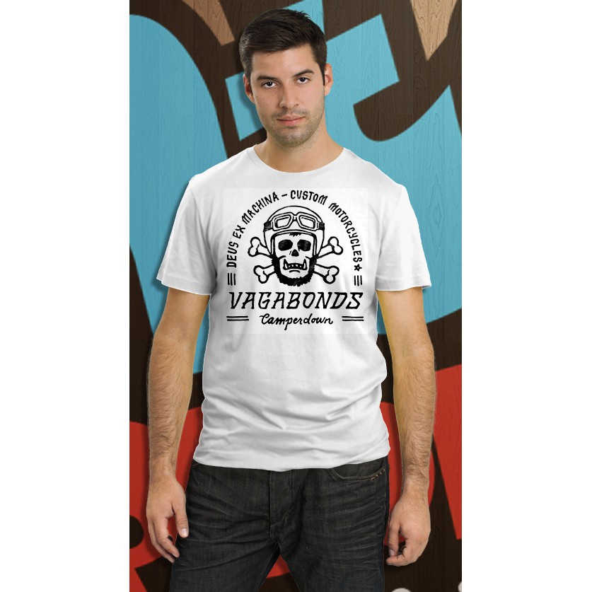 KAOS DISTRO PRIA BAJU DISTRO PRIA MURAH BAJU LAKI LAKI KAOS PRIA BRANDED DEUS PUTIH