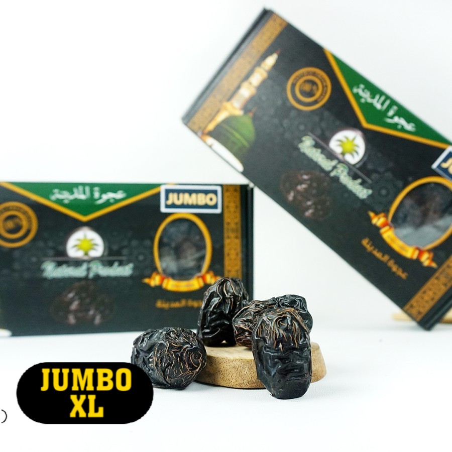 Ajwa al Madina / Kurma Ajwa Jumbo Super 500 gr Natural Produk