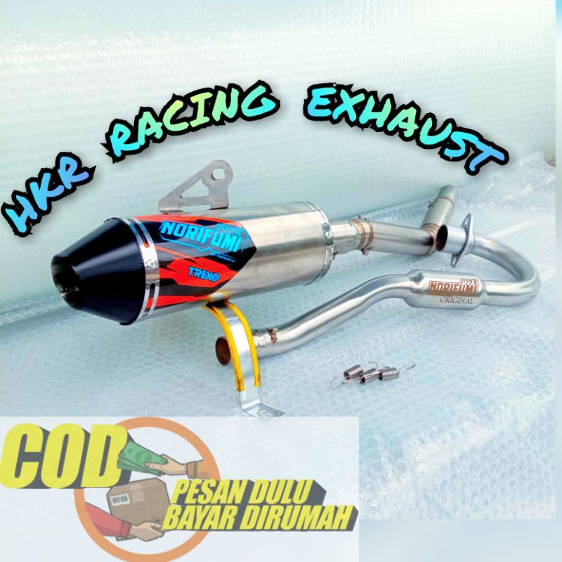 Knalpot crf norifumi trex ss klx dtracker wr155  crf spek standard mesin