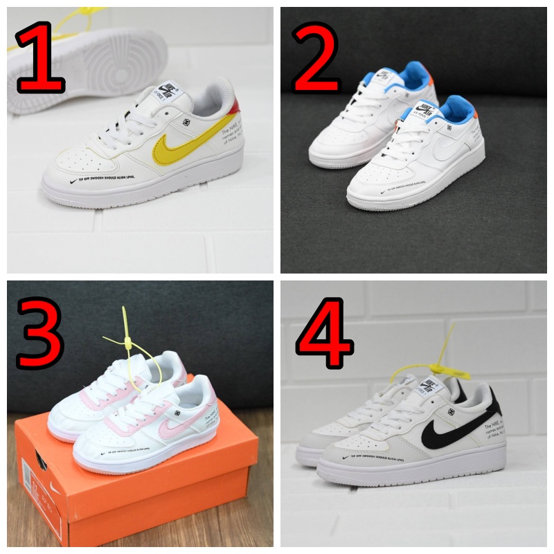 Sepatu Anak Nike Air Force 1 Starfish Swood Good Quality Size 31-35 / Sepatu Kasual / Sepatu Sneaker