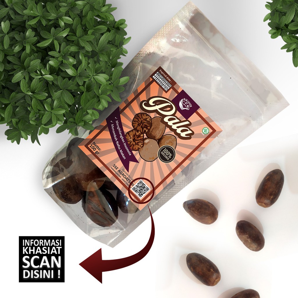 

BIJI PALA KERING SUPER HERBAL 100 Gram