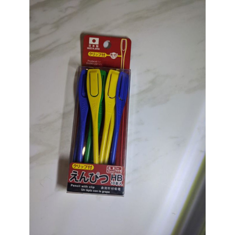 

10pcs pencil with clip. pensil. japan