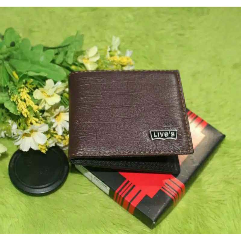 DOMPET KULIT SINTETIS LIPAT PRIA / DOMPET PRIA LEVIS