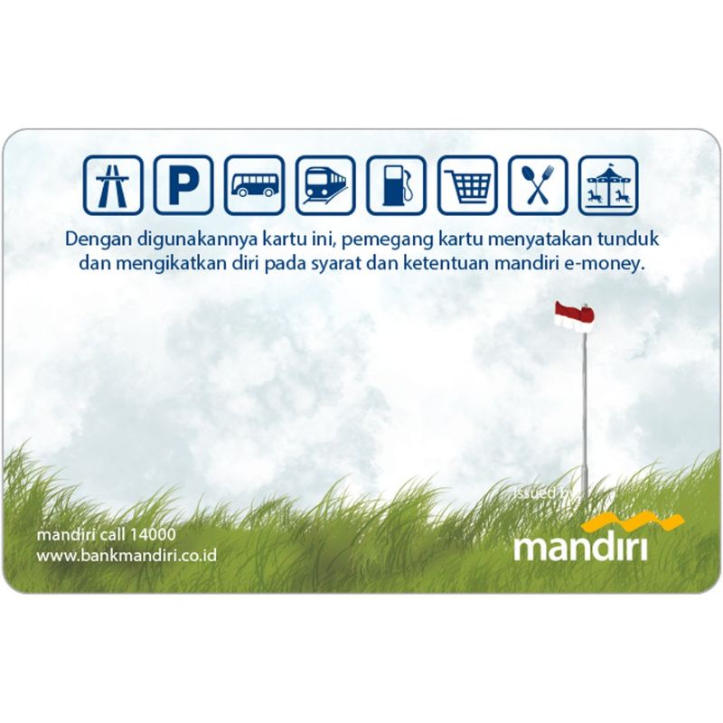 Mandiri eMoney Card Kesenian KUDA LUMPING ORI /Like eTOLL Tapcash Flazz or Brizzi