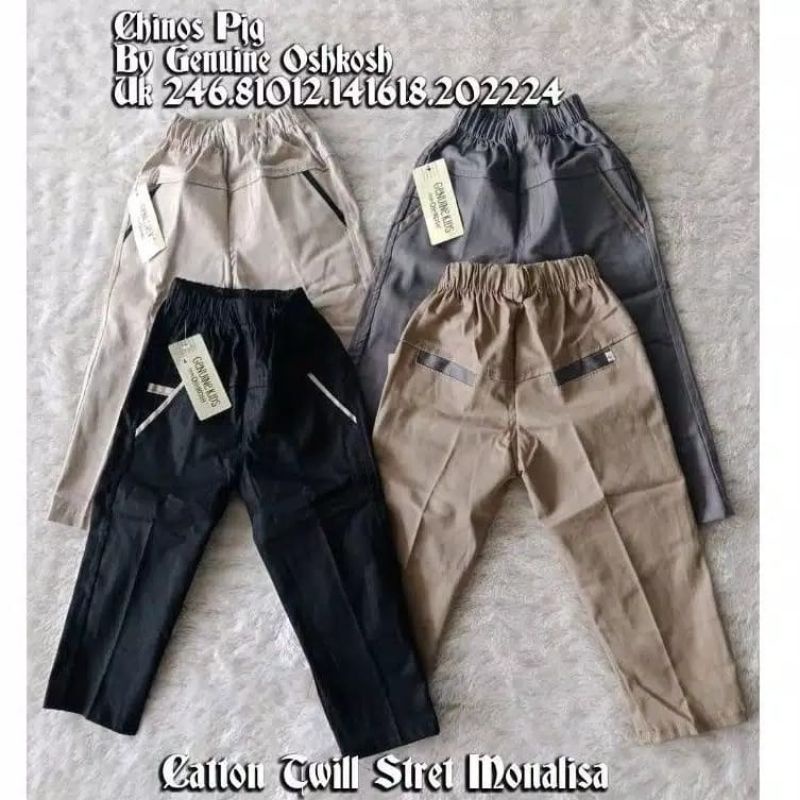 Celana Chino Anak Panjang 10-15 Tahun Strech Melar