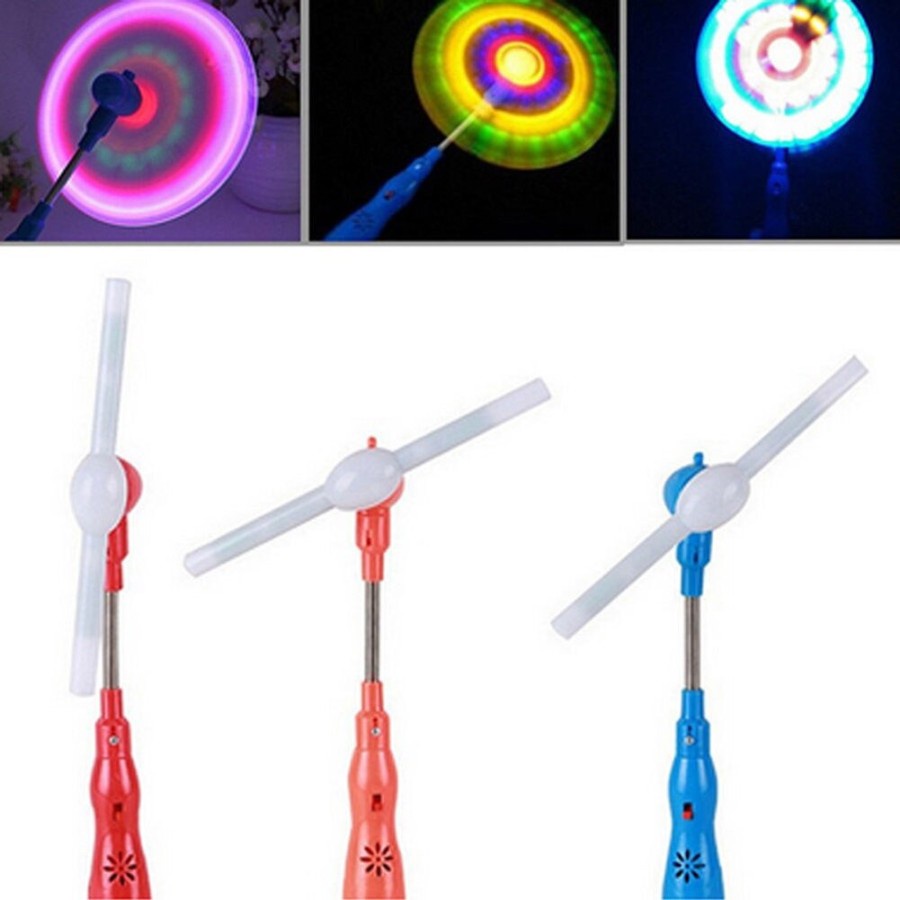 [CEV] MAINAN ANAK KIPAS MUSIC stick fan nyala lampu musik nada kincir baling Tongkat Baling LED Musik Baling Baling Mainan Kincir Angin