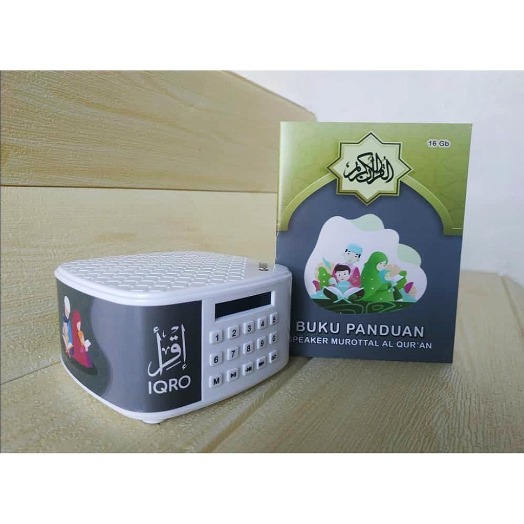 SPEAKER MUROTTAL SPIKER MUROTAL AL QURAN  BLUETOOTH Plus Chip 16GB Q600-Hitam
