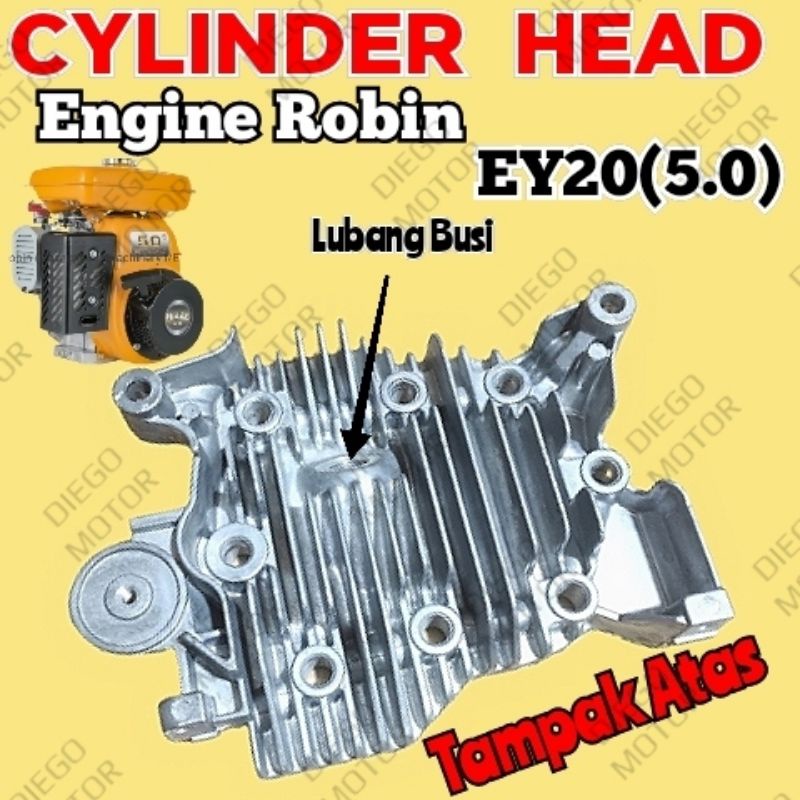 EY20 Cylinder head kop deksel mesin penggerak Robin 5hp