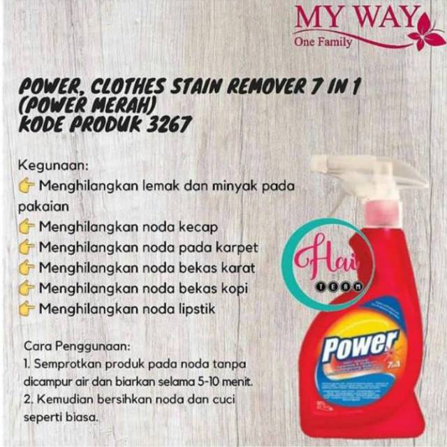 Power 7 in 1 ( power merah ) My way