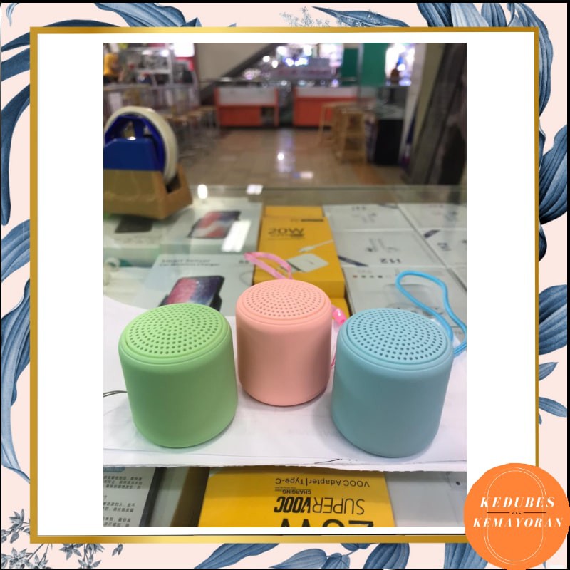 Speaker Bluetooth Macaron Speaker Mini Wireless Inpods Little Fun [KK]