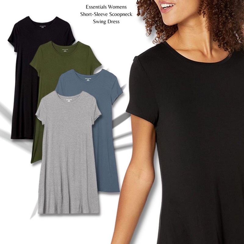 Preloved Olive T Shirt Dress Amazon Essentials