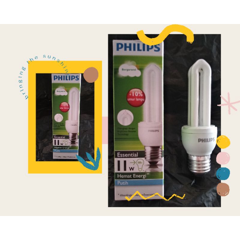 Jual Lampu Philips ESSENTIAL 11 Watt | Shopee Indonesia