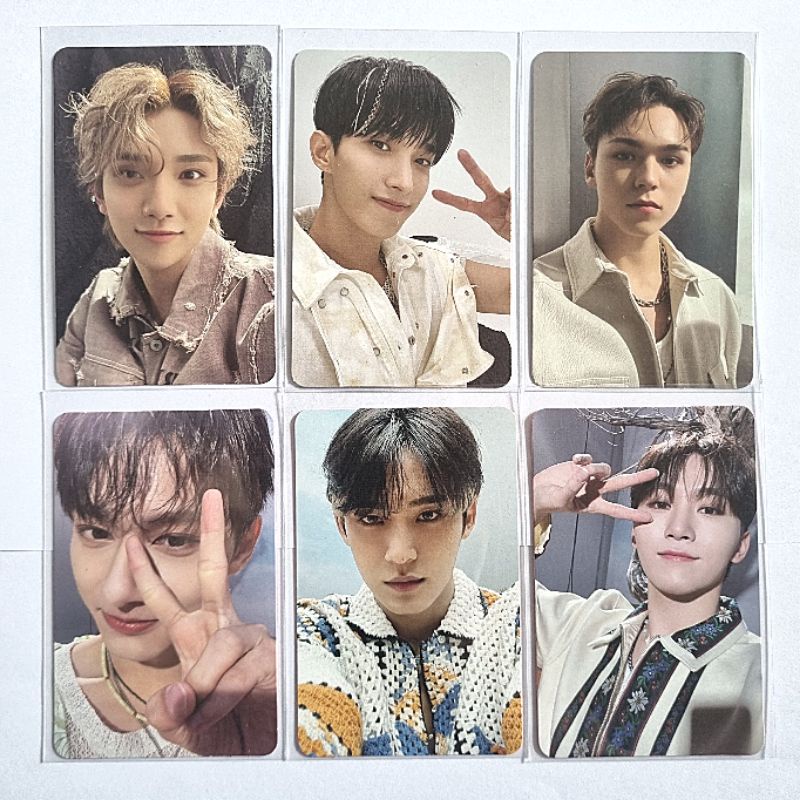 SEVENTEEN Joshua Mingyu DK Seungkwan Vernon face the sun fts pioneer ray photocard