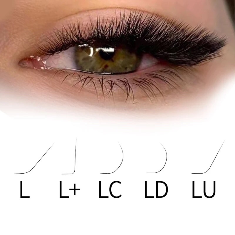 Yelix L Curl Series Easy Fan New Trend L Shaped Lashes Extanxion