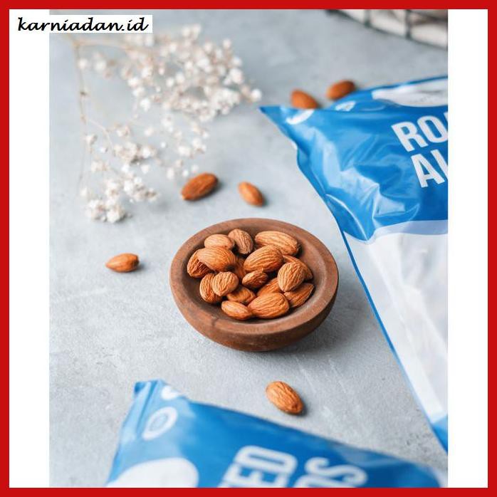 

MAKANAN-RINGAN- KACANG ALMOND PANGGANG KUPAS 1KG / ROASTED ALMOND 1KG - TAWAR -BERMACAM-MACAM.