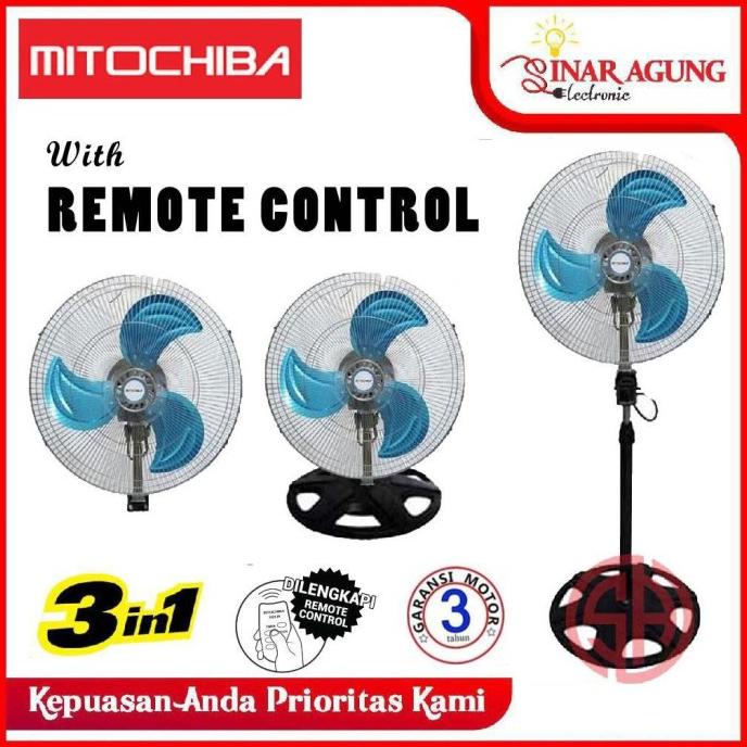 MITOCHIBA KIPAS ANGIN 3IN1 18" MT 1822JR / MT1822JR + REMOTE CONTROL