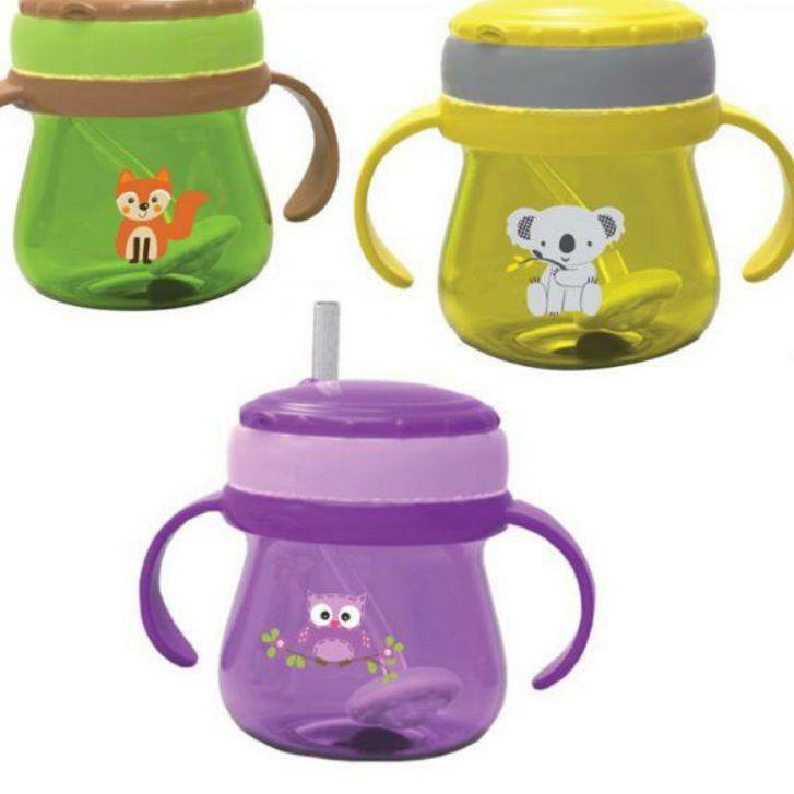 New - BABY SAFE Cup Weighted Straw JP019 Botol Minum Air / Susu Anak Bayi dengan Sedotan Pemberat mu